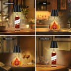 Premium Wireless LED Bottle Lamp  USB-C Rechargeable,