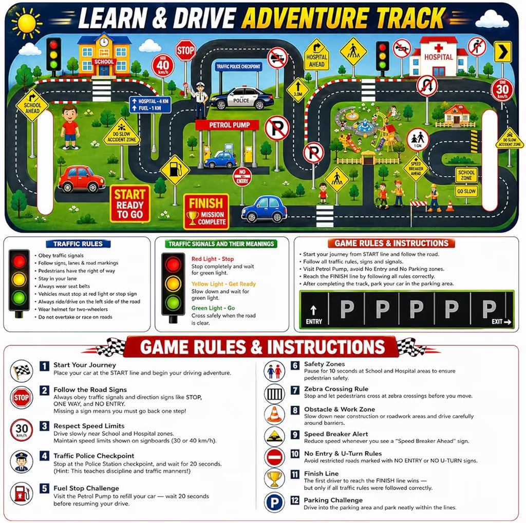 48 PCS Alloy Toy Cars Set with Storage Box & Play Mat – Pull Back Mini Die Cast Racing Cars for Kids, Educational Road Track Game,