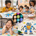 Dual Tip Colorful Art Markers Sketch Pens 24 Colors With Carrying Case For Painting Sketching Calligraphy Drawing -Twin Head Permanent Colouring Marker For Kids Adult,Multicolor Students & Artists