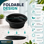 Face Bowl Collapsible Silicone Bowl for Travel & Home Use – BPA Free, Portable, Foldable