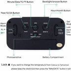 Digital Alarm Clock with Large LCD Display Compact Design for Bedside Morning Wake Up Ghadiyar, Compact Desk Table Clock for Students,Home,Bedroom, Living Room,Home Decor (Black Digital)