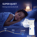 Portable Mesh Nebulizer: Handheld Respiratory Care Device, Quiet & Efficient Ultrasonic Mist, Dual-Power Options Full Family Kit with BPA-Free Masks & Mouthpiece (2025 Self - Cleaning Upgraded)