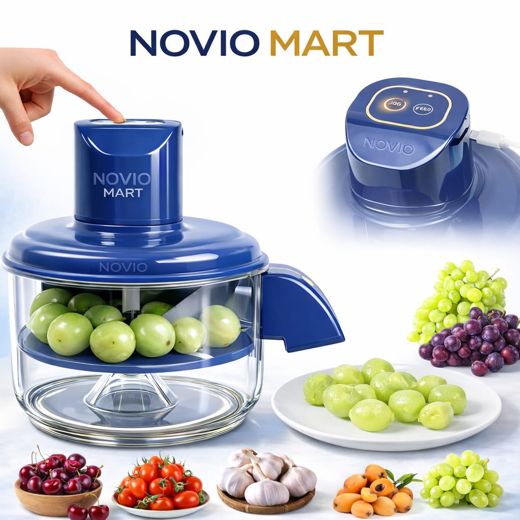 New Electric Garlic & Fruit Peeler Machine Automatic Skin Remover for Grapes, Cherry Tomatoes & Garlic One-Touch Operation, Food-Grade Materials, Easy to Clean for Home Rechargeable