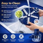 New Electric Garlic & Fruit Peeler Machine Automatic Skin Remover for Grapes, Cherry Tomatoes & Garlic One-Touch Operation, Food-Grade Materials, Easy to Clean for Home Rechargeable