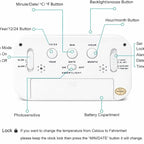 Digital Alarm Clock with Large LCD Display Compact Design for Bedside Morning Wake Up Ghadiyar, Compact Desk Table Clock for Students,Home,Bedroom, Living Room,Home Decor (White Digital)